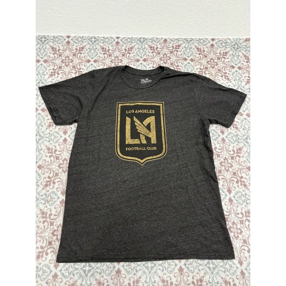 Majestic Threads LAFC Gareth Bale 11 T-Shirt Mens Large Charcoal Gray MLS Soccer